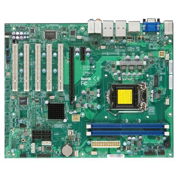 Supermicro C7H61-L-O LGA1155/ Intel H61/ DDR3/ SATA3/ A&2GbE/ ATX Motherboard MBD-C7H61-L-O